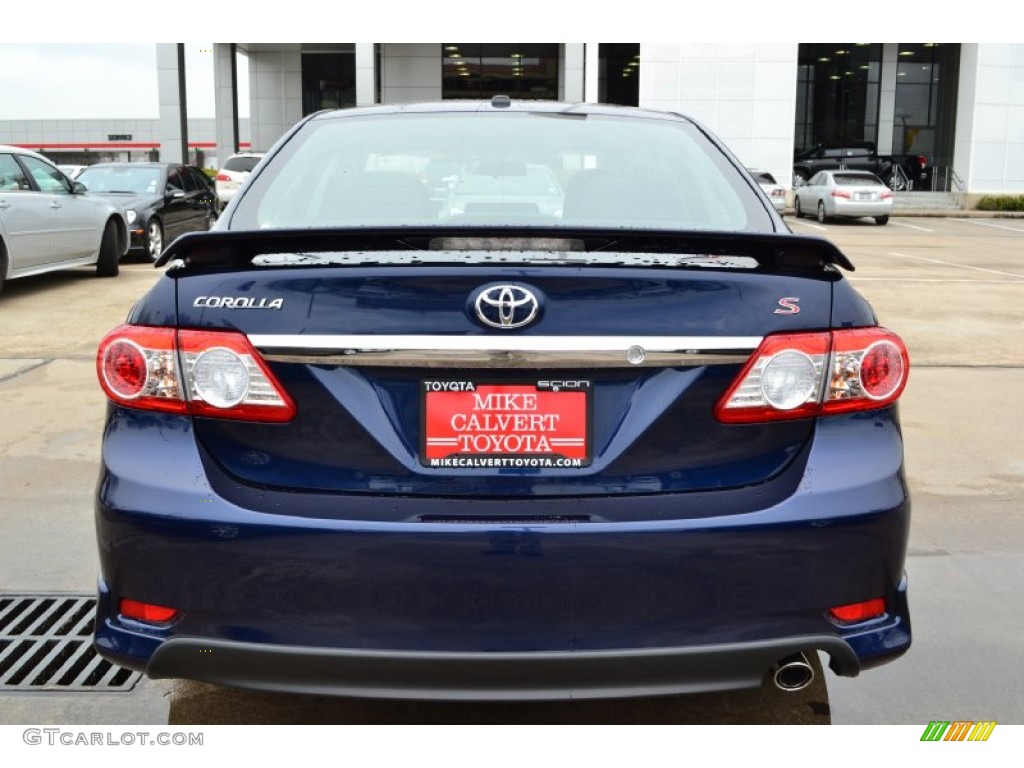 2012 Corolla S - Nautical Blue Metallic / Dark Charcoal photo #4