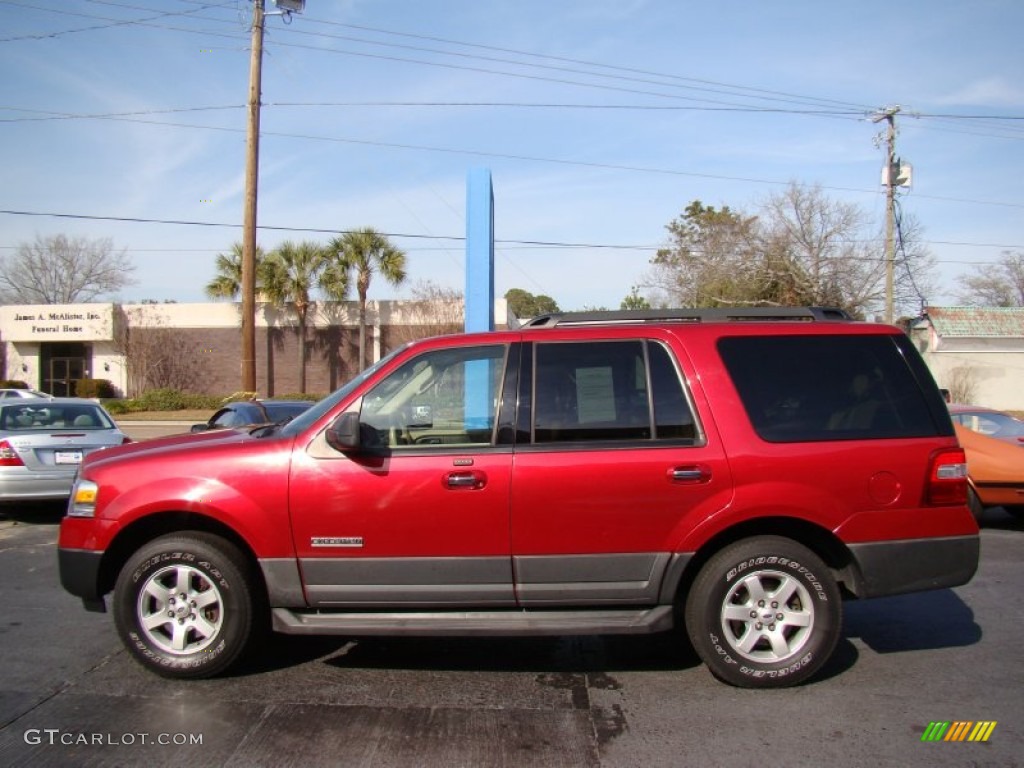 Redfire Metallic 2007 Ford Expedition XLT Exterior Photo #61092503