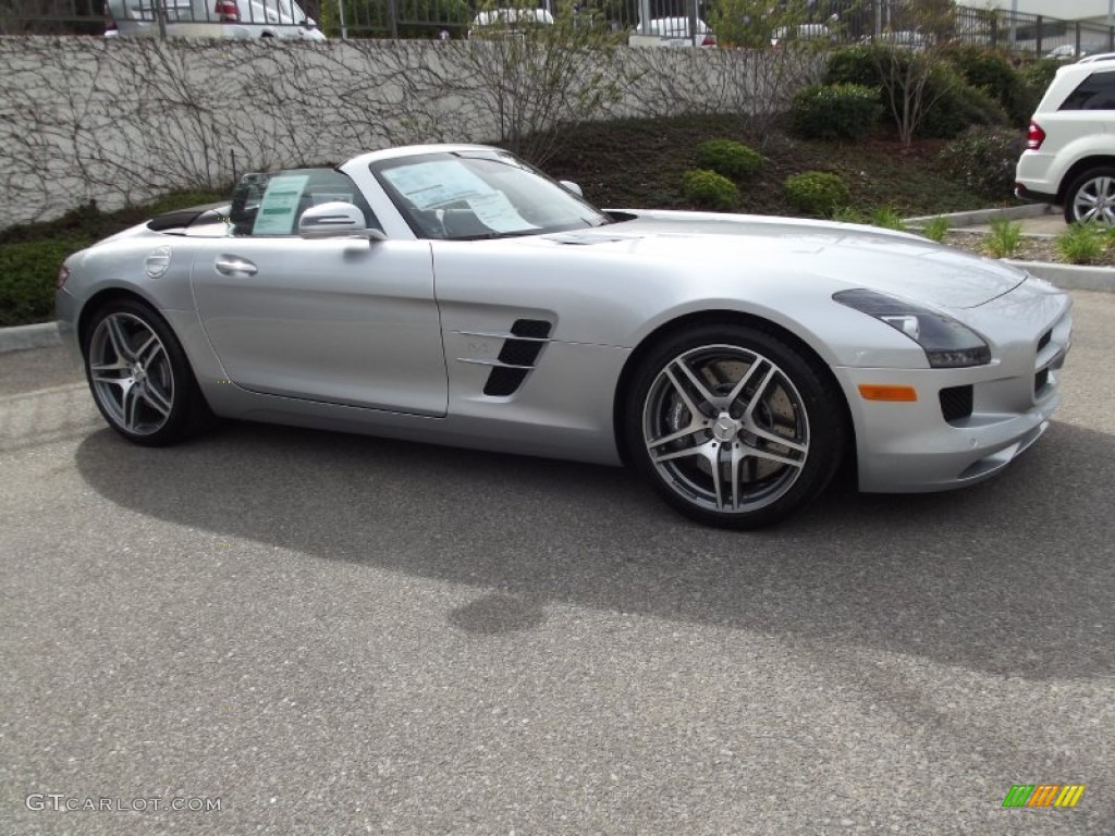 Iridium Silver Metallic 2012 Mercedes-Benz SLS AMG Roadster Exterior Photo #61092761