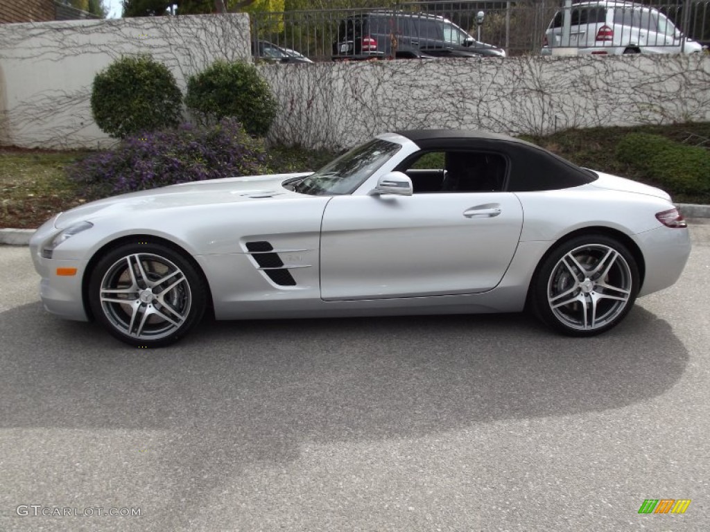 Iridium Silver Metallic 2012 Mercedes-Benz SLS AMG Roadster Exterior Photo #61092779