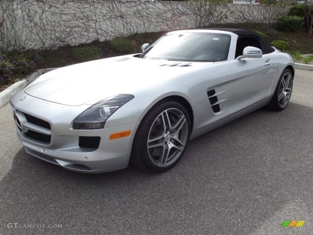 Iridium Silver Metallic 2012 Mercedes-Benz SLS AMG Roadster Exterior Photo #61092788