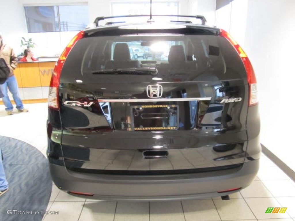 2012 CR-V EX-L 4WD - Crystal Black Pearl / Black photo #4