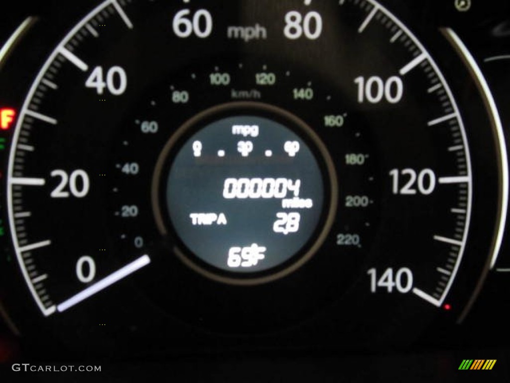 2012 CR-V EX-L 4WD - Crystal Black Pearl / Black photo #15