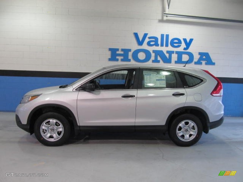 2012 CR-V LX 4WD - Alabaster Silver Metallic / Gray photo #2