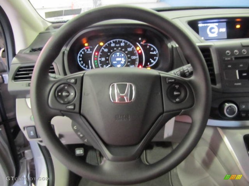 2012 Honda CR-V LX 4WD Gray Steering Wheel Photo #61093570