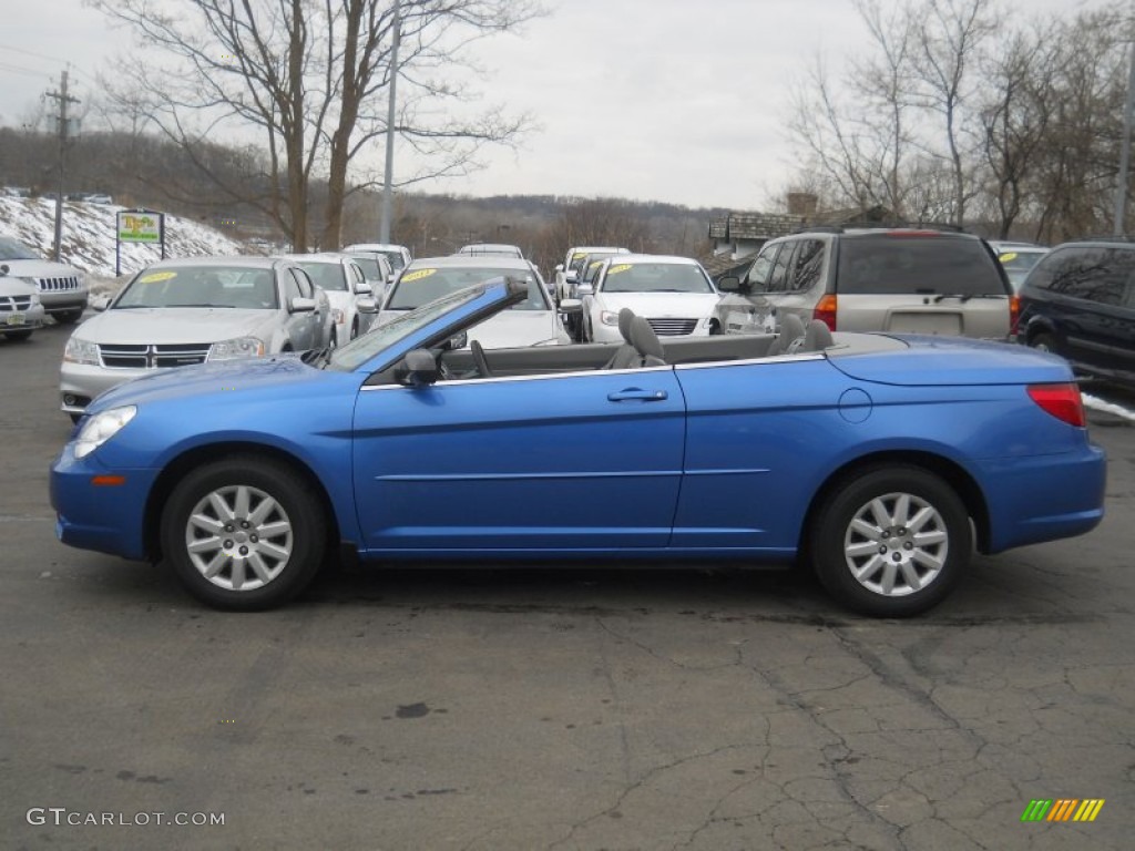 Marathon Blue Pearl 2008 Chrysler Sebring LX Convertible Exterior Photo #61093852
