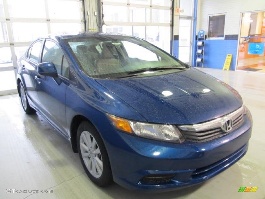 Dyno Blue Pearl 2012 Honda Civic EX-L Sedan Exterior Photo #61094444