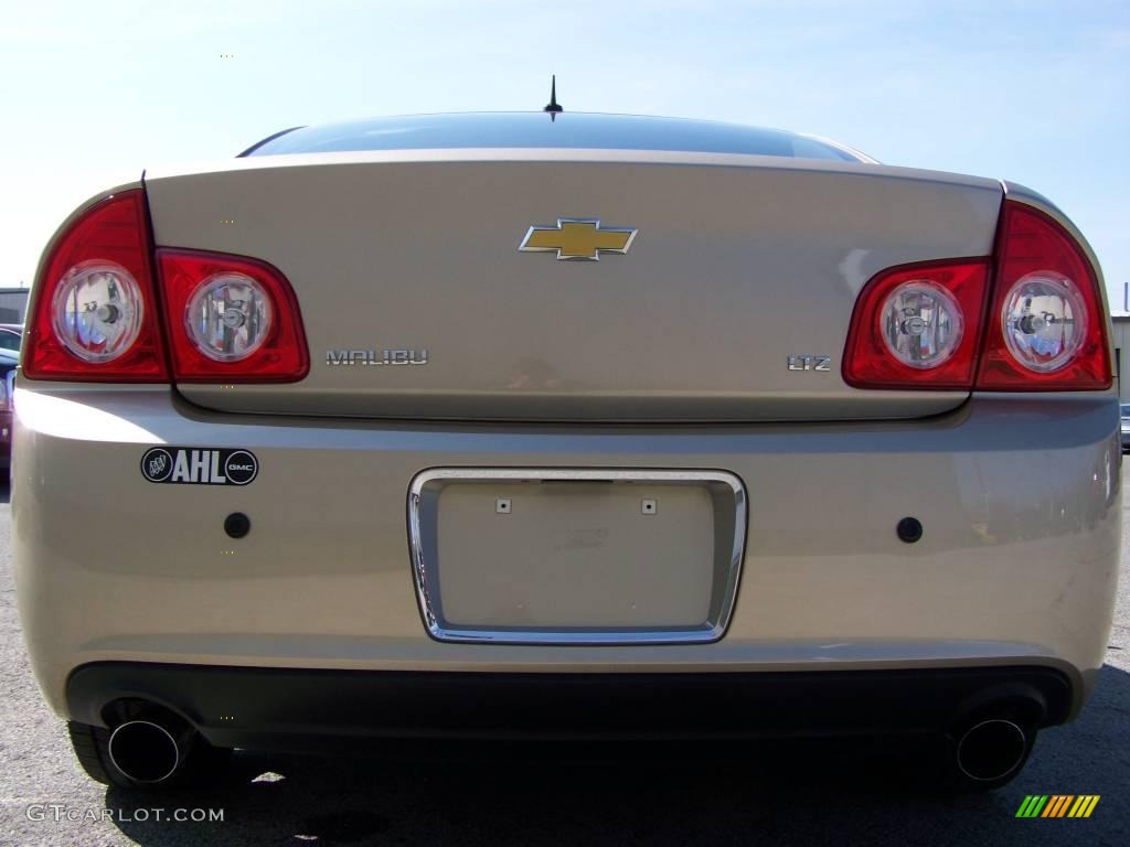 2008 Malibu LTZ Sedan - Sandstone Metallic / Cocoa/Cashmere Beige photo #6