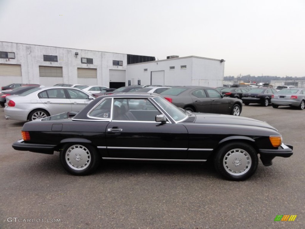 Black 1987 Mercedes-Benz SL Class 560 SL Roadster Exterior Photo #61095794