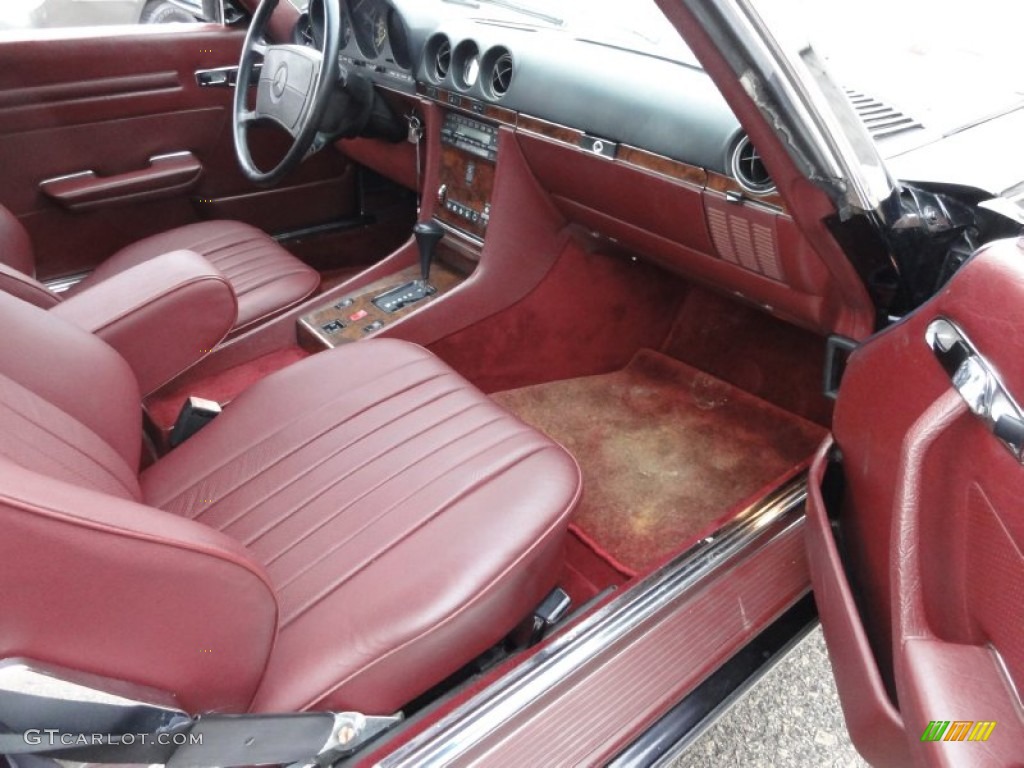 Red Interior 1987 Mercedes-Benz SL Class 560 SL Roadster Photo #61095883