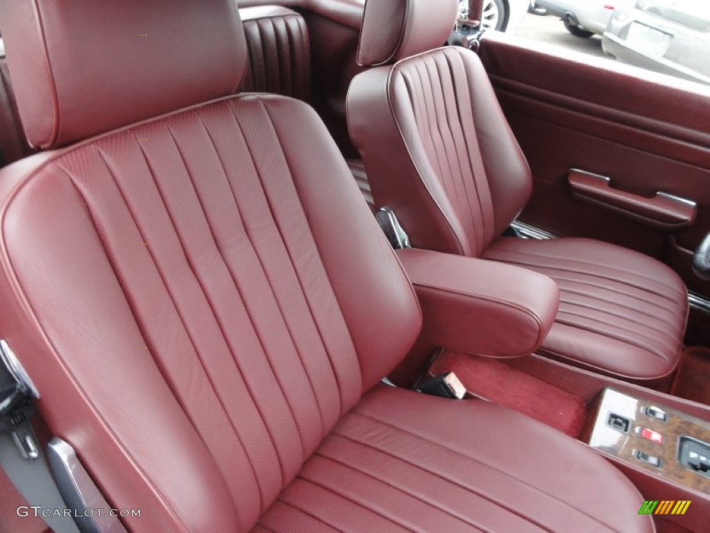 Red Interior 1987 Mercedes-Benz SL Class 560 SL Roadster Photo #61095910