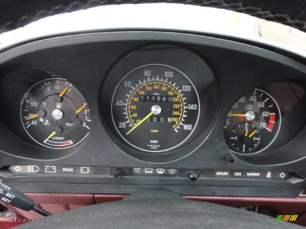 1987 Mercedes-Benz SL Class 560 SL Roadster Gauges Photo #61096082