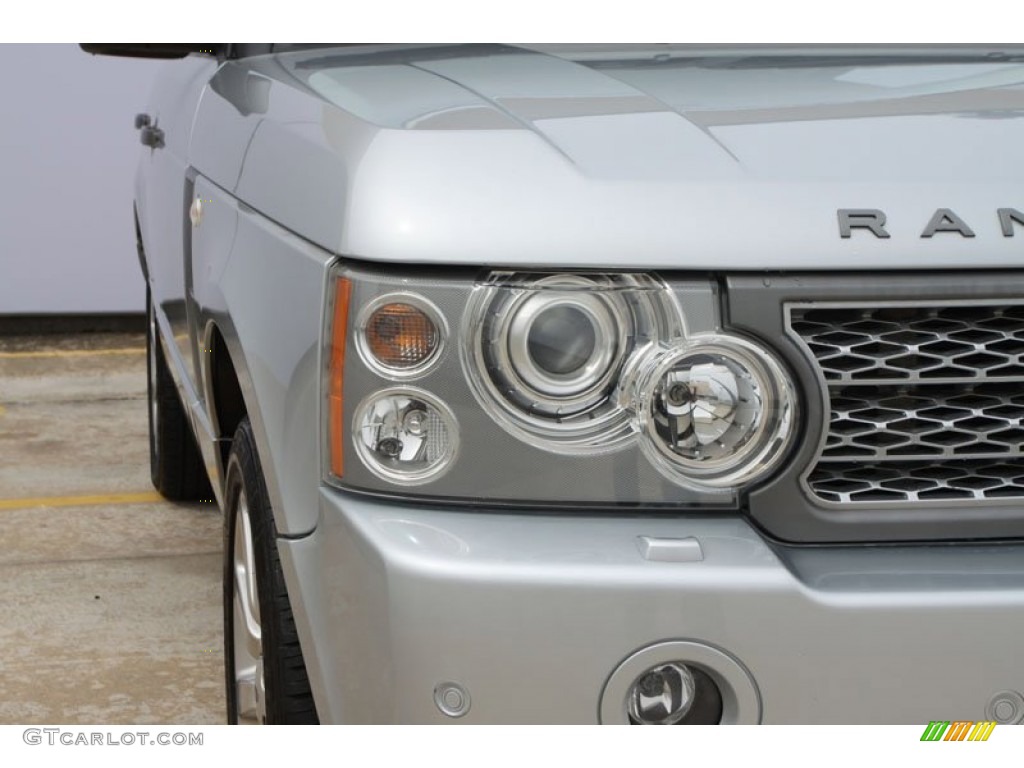2007 Range Rover Supercharged - Zermatt Silver Metallic / Jet Black photo #9
