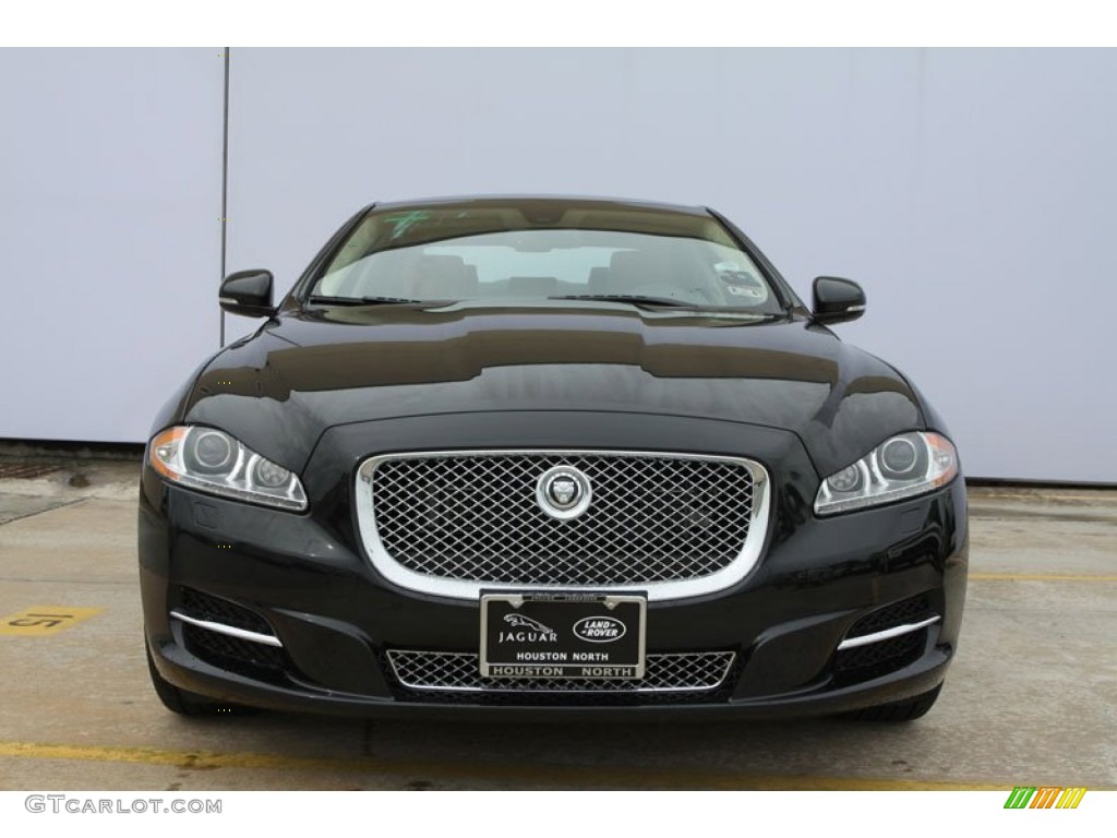 2012 XJ XJL Portfolio - Midnight Black / London Tan/Jet photo #8