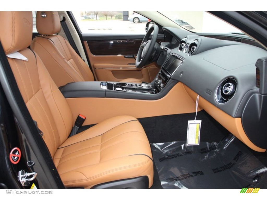 London Tan/Jet Interior 2012 Jaguar XJ XJL Portfolio Photo #61097348
