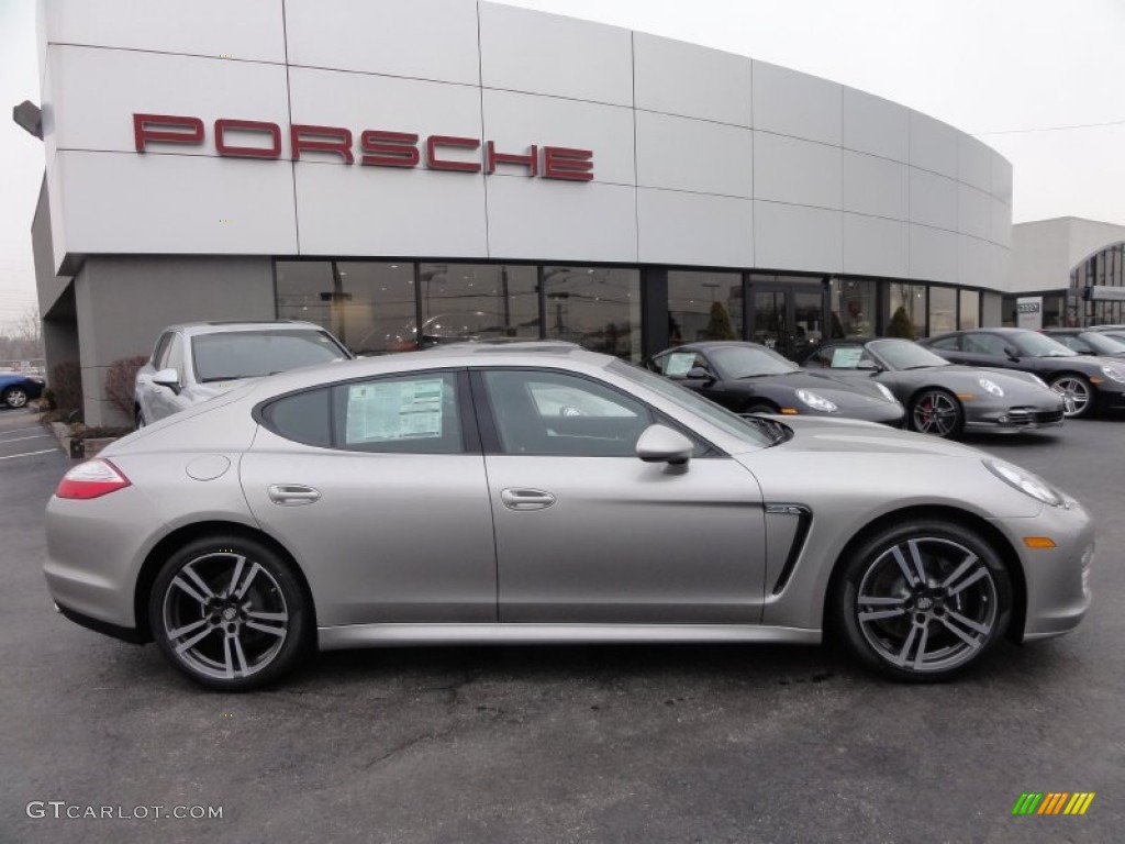 Platinum Silver Metallic 2012 Porsche Panamera 4 Exterior Photo #61097836
