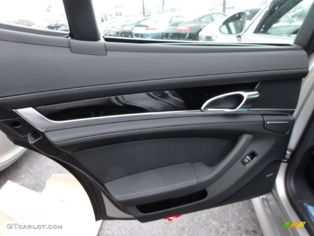 2012 Porsche Panamera 4 Black Door Panel Photo #61098047