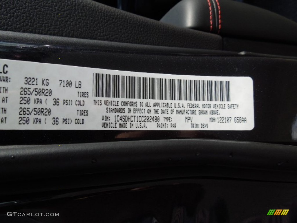 2012 Dodge Durango R/T PAR Photo #61098071