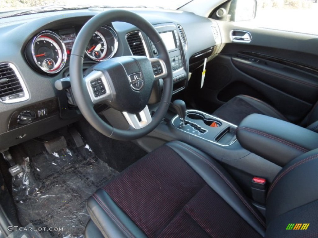 Black Interior 2012 Dodge Durango R/T Photo #61098245