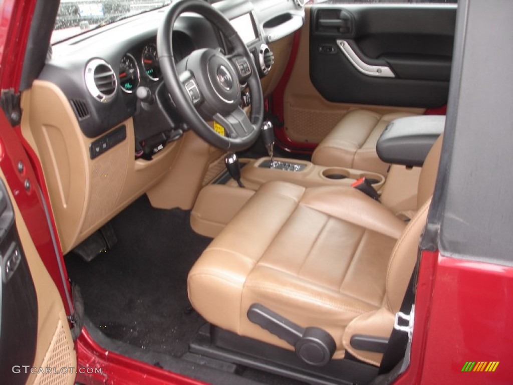 2012 Wrangler Rubicon 4X4 - Deep Cherry Red Crystal Pearl / Black/Dark Saddle photo #13