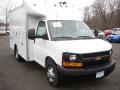 Summit White - Express Cutaway 3500 Commercial Utility Truck Photo No. 3