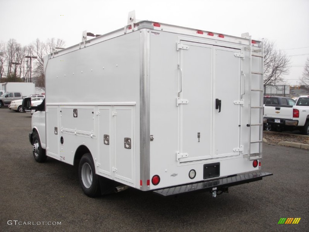 Summit White 2012 Chevrolet Express Cutaway 3500 Commercial Utility Truck Exterior Photo #61098977