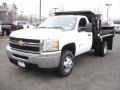 2012 Summit White Chevrolet Silverado 3500HD WT Regular Cab 4x4 Dump Truck  photo #1