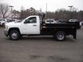 2012 Summit White Chevrolet Silverado 3500HD WT Regular Cab 4x4 Dump Truck  photo #6