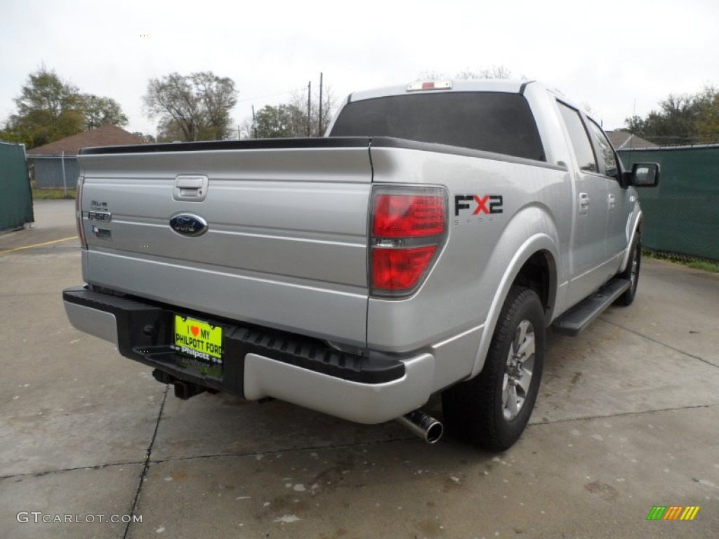 2010 F150 FX2 SuperCrew - Ingot Silver Metallic / Black photo #3