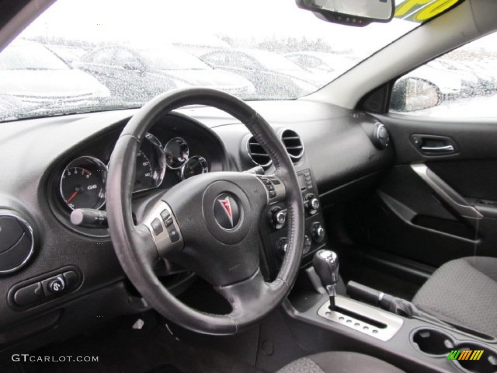 Ebony Interior 2009 Pontiac G6 Sedan Photo #61101008