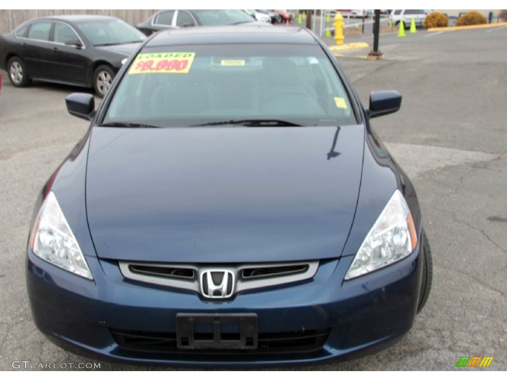 2003 Accord EX V6 Sedan - Eternal Blue Pearl / Gray photo #2
