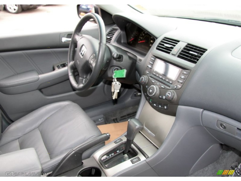 2003 Accord EX V6 Sedan - Eternal Blue Pearl / Gray photo #5