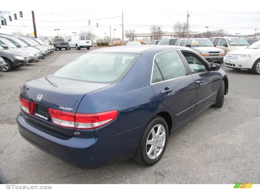 2003 Accord EX V6 Sedan - Eternal Blue Pearl / Gray photo #6