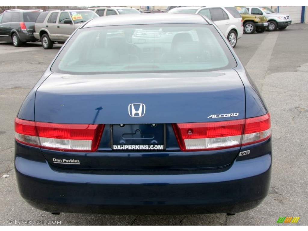 2003 Accord EX V6 Sedan - Eternal Blue Pearl / Gray photo #7