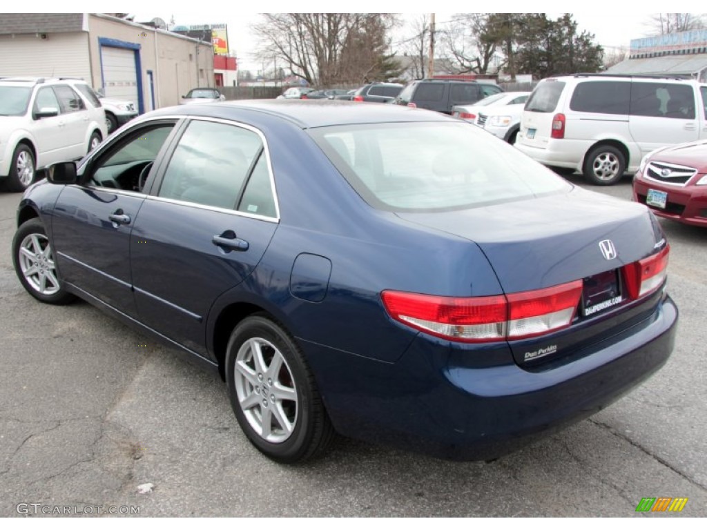 2003 Accord EX V6 Sedan - Eternal Blue Pearl / Gray photo #9