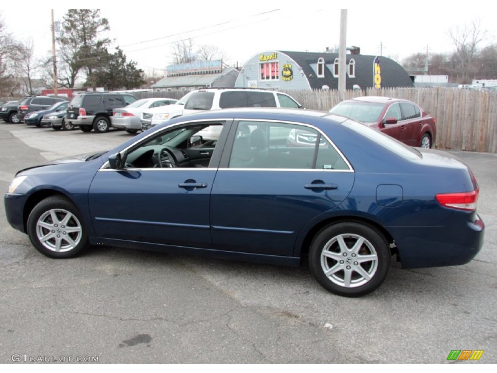 2003 Accord EX V6 Sedan - Eternal Blue Pearl / Gray photo #12