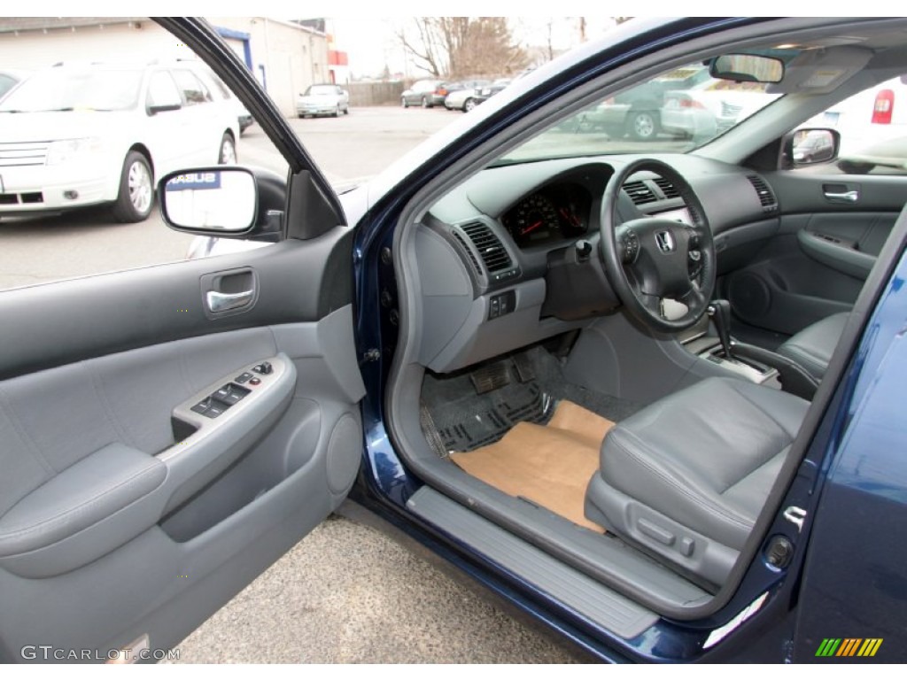 2003 Accord EX V6 Sedan - Eternal Blue Pearl / Gray photo #13