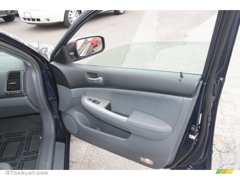 2003 Accord EX V6 Sedan - Eternal Blue Pearl / Gray photo #15