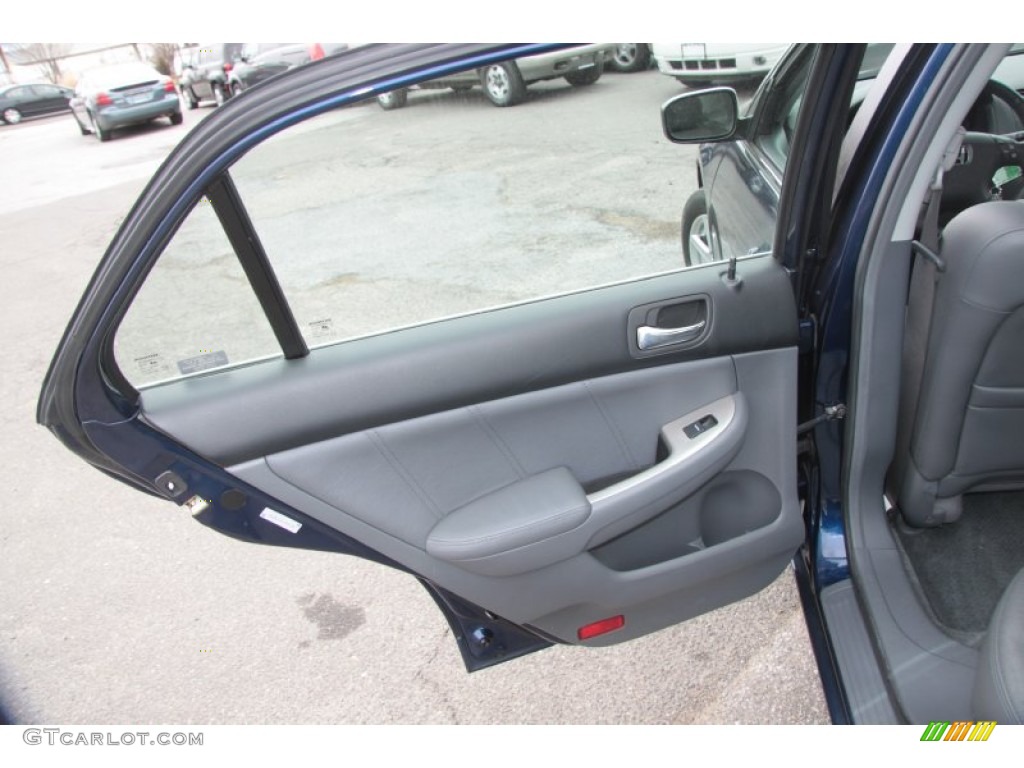 2003 Accord EX V6 Sedan - Eternal Blue Pearl / Gray photo #17