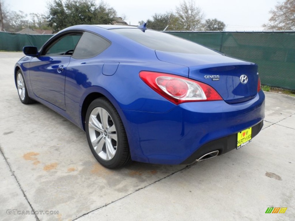 2012 Genesis Coupe 2.0T - Shoreline Drive Blue / Black Cloth photo #5