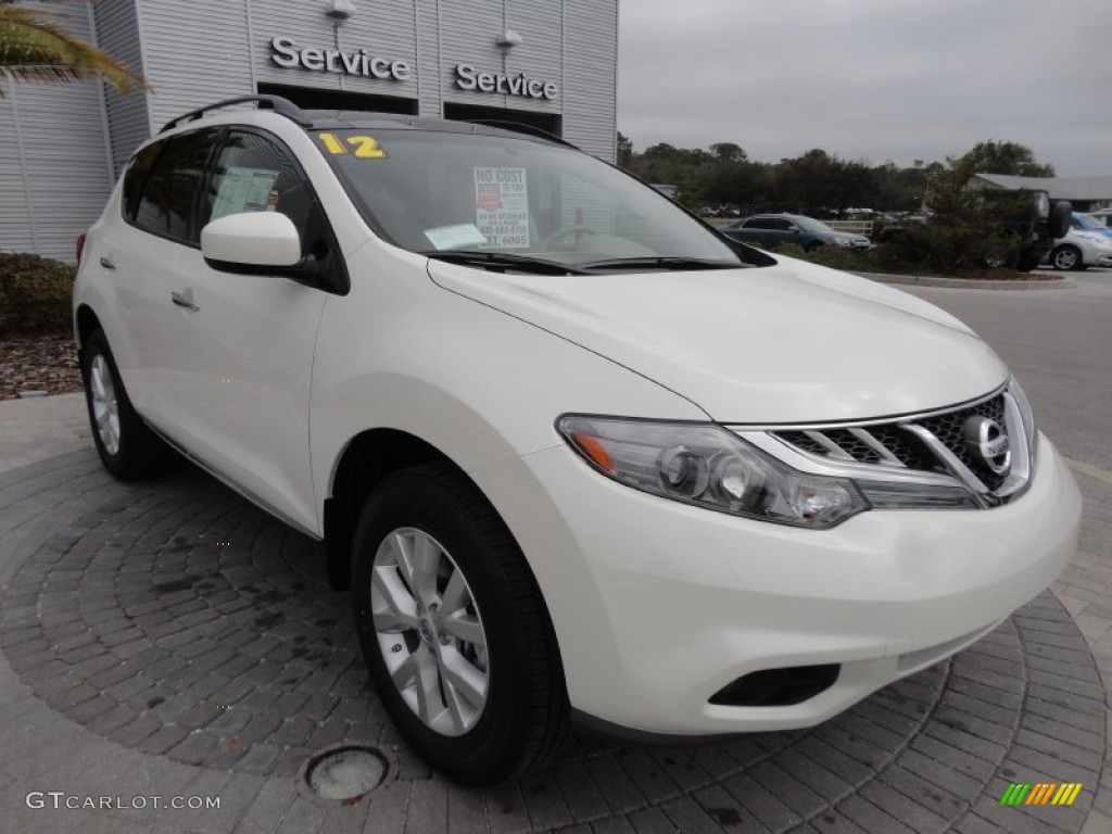 2012 Murano SV - Pearl White / Beige photo #11