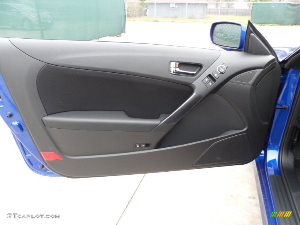 2012 Hyundai Genesis Coupe 2.0T Black Cloth Door Panel Photo #61102709