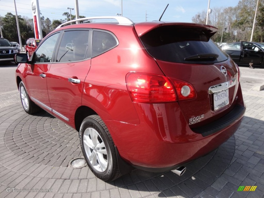 2012 Rogue SV - Cayenne Red / Gray photo #3
