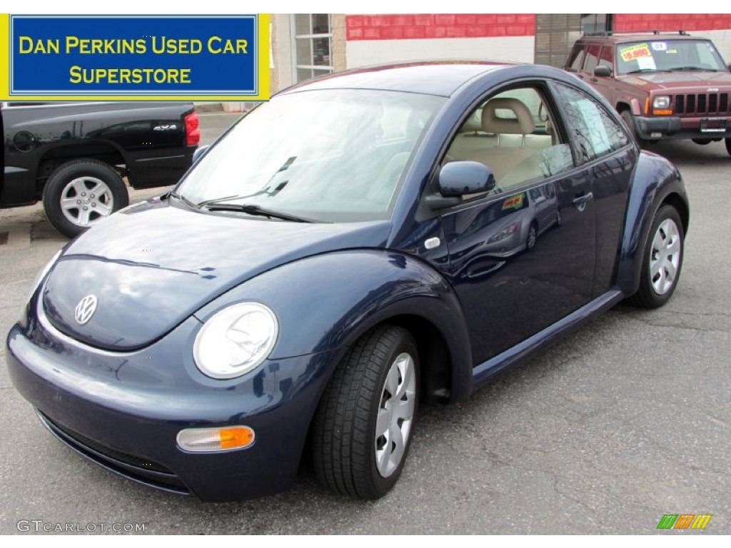1999 New Beetle GL Coupe - Batik Blue Metallic / Cream photo #1