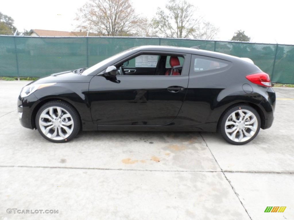Ultra Black 2012 Hyundai Veloster Standard Veloster Model Exterior Photo #61102874