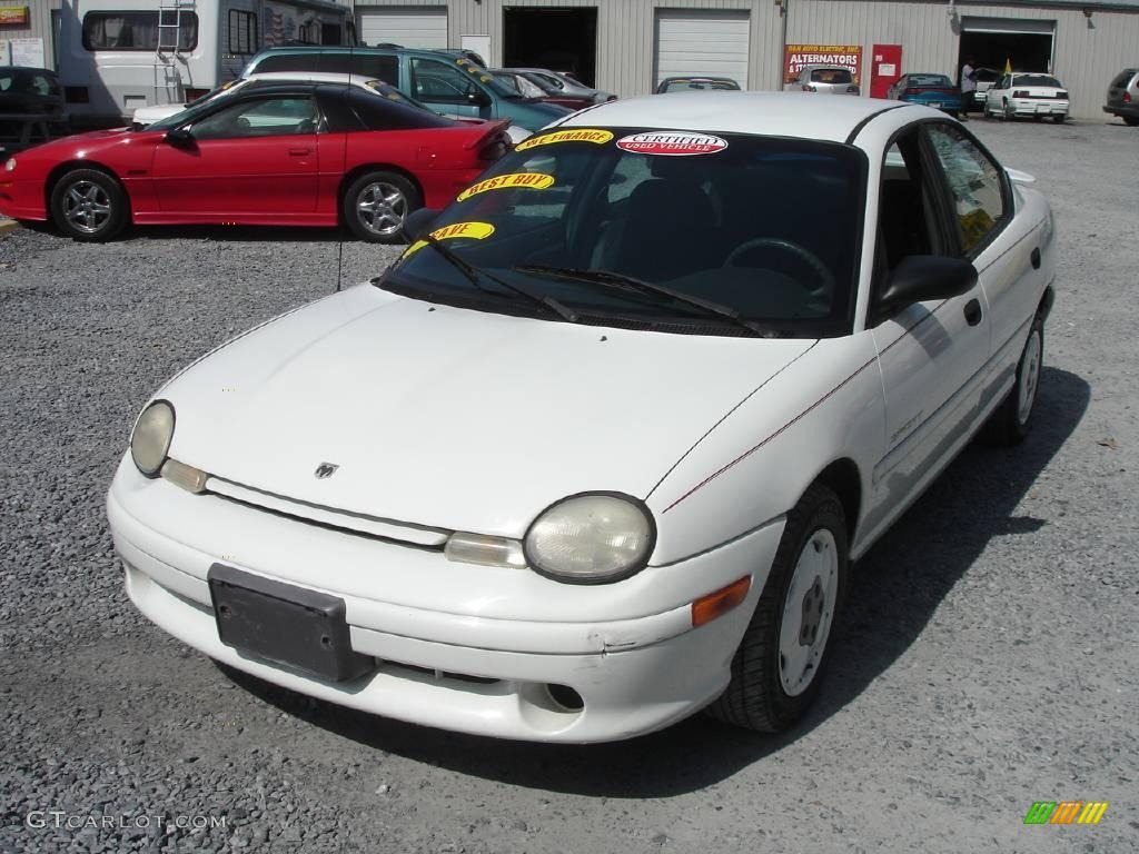 1999 Neon Sport Sedan - Bright White / Agate photo #1