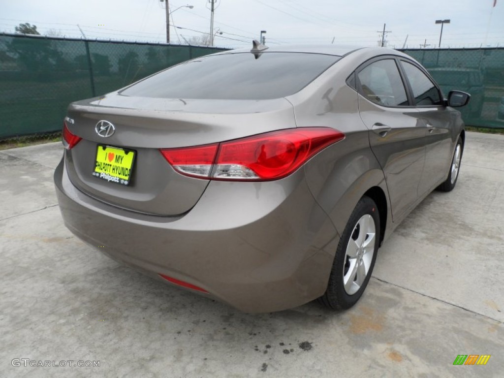 2012 Elantra GLS - Desert Bronze / Beige photo #3