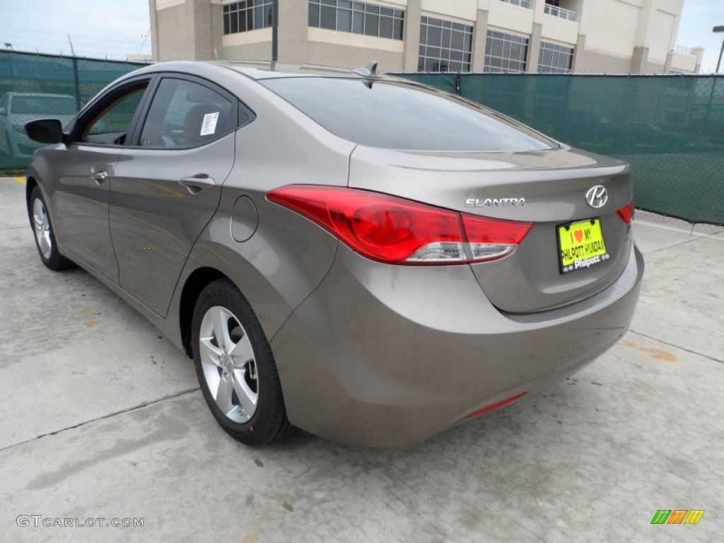 2012 Elantra GLS - Desert Bronze / Beige photo #5