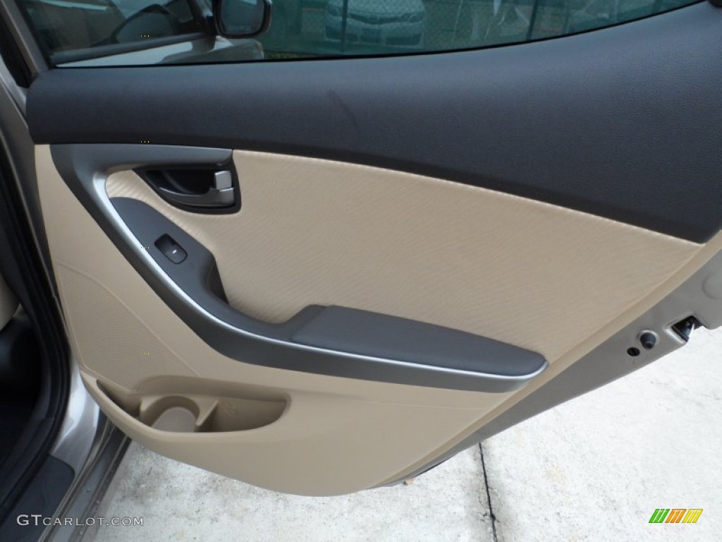 2012 Elantra GLS - Desert Bronze / Beige photo #20