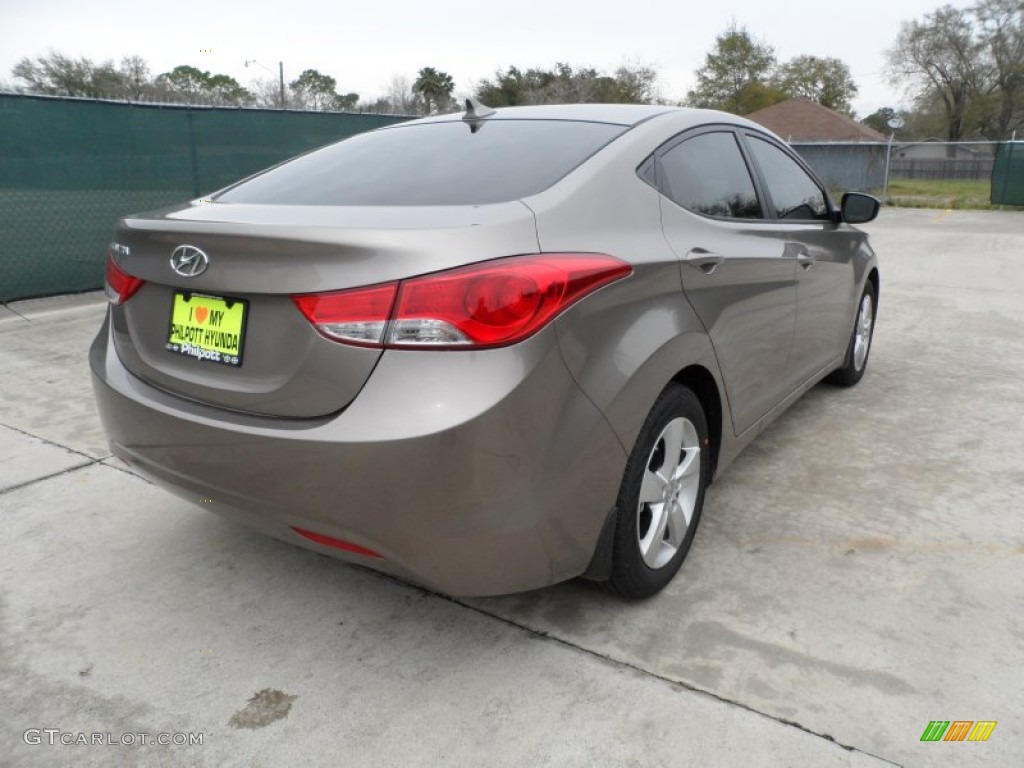 2012 Elantra GLS - Desert Bronze / Beige photo #3